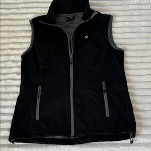 Little Donkey Andy Black and Gray Sleeveless Vest